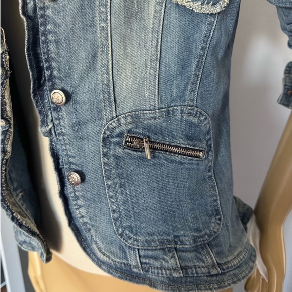 Makaveli Denim designer Jacket . Ptp 18 X 21 inches - Picture 6 of 12